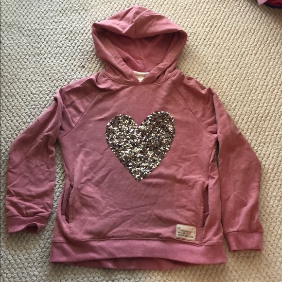 Zara Fleece Lined Hoodie With Sequin 